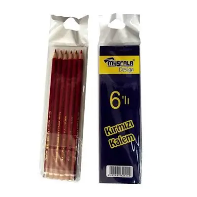 Myscala Kırmızı Kalem 6Lı