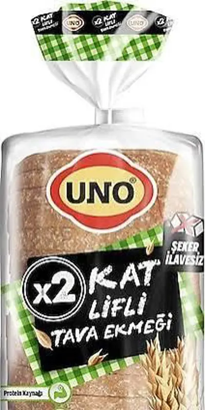 Uno 2Kat Lifli Tava Ekmeği 450 G