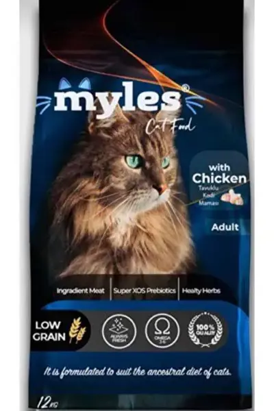 Myles Cat Food Tavuklu Yetişkin Kedi Maması 12 Kg