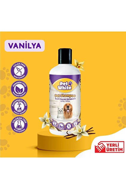 Pet White Şampuan Vanilya 500 ml