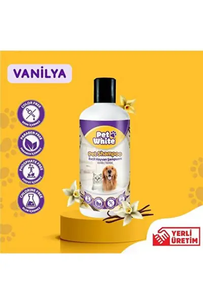 Pet White Şampuan Vanilya 500 ml
