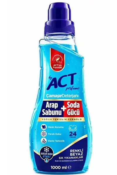 Abc Sıvı Çamaşır Deterjanı Arap Sabunu Soda Etkili 1480 Ml
