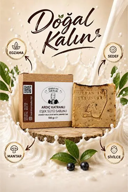 Şükran Ana Ardıç Kantaronlu Eşek Sütü Sabunu 100 g