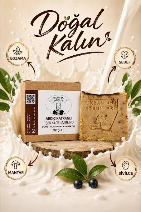 Şükran Ana Ardıç Katranlı Eşek Sütü Sabunu 100 gr