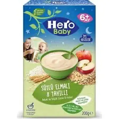 Hero Baby Sütlü 8 Tahıllı Elmalı 200 G
