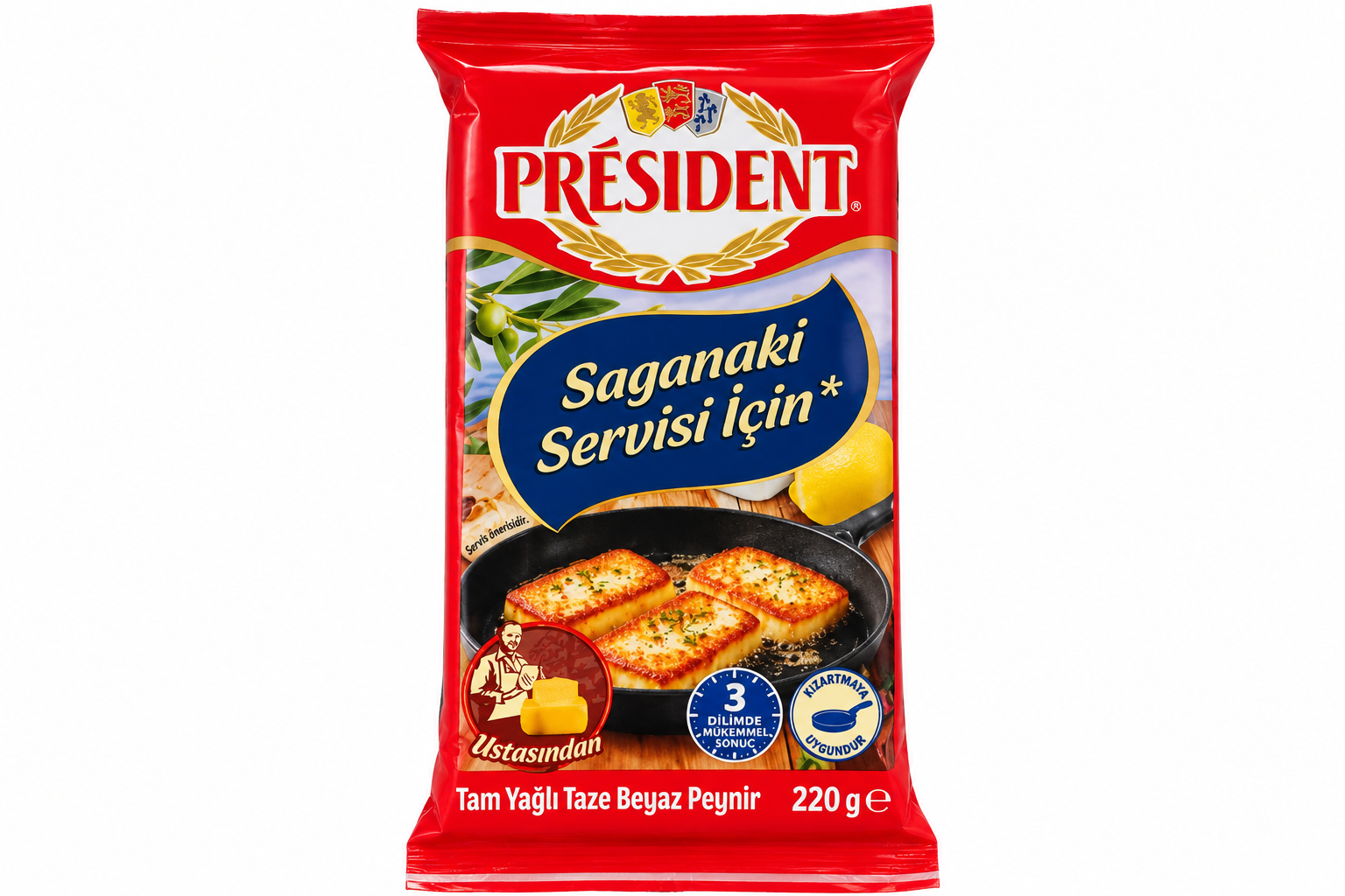 President Tam Yağlı Taze Beyaz Peynir 220 Gr