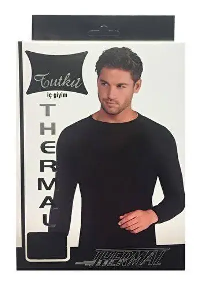 Tutku 126 Erkek Termal Uzun Kollu İçlik Fanila - Tutku - Termal İçlik - Siyah - XL