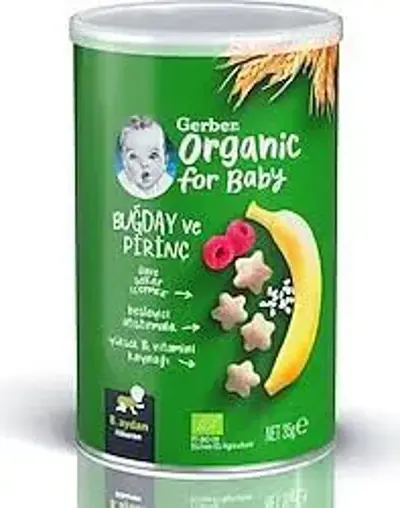 Gerber Organic Muz Frambuaz 35 G