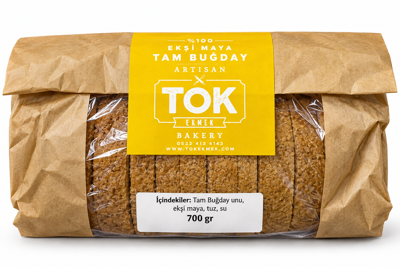 Tok Ekmek Siyez Ekşi Maya Tam Buğday 700 G