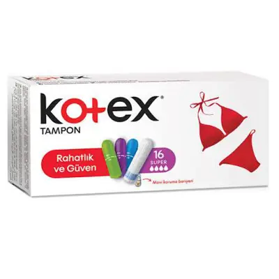 Kotex Tampon Süper 16Lı
