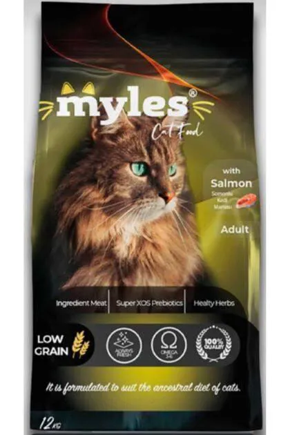 Myles Somonlu Kedi Maması 12 Kg