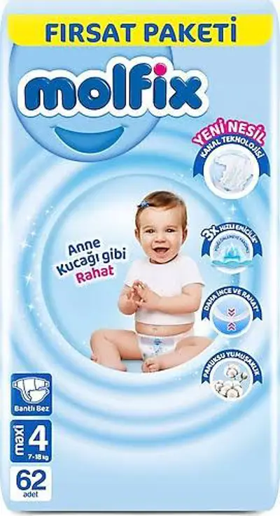 Molfix Fırsat Paketi Maxi 62Li