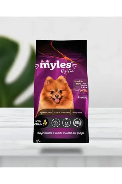 Myles Kuzu Etli Mini Irk Köpek Maması 12 Kg