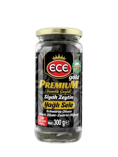 Ece Yağlı Premium Gemlik Siyah Zeytin 500 G