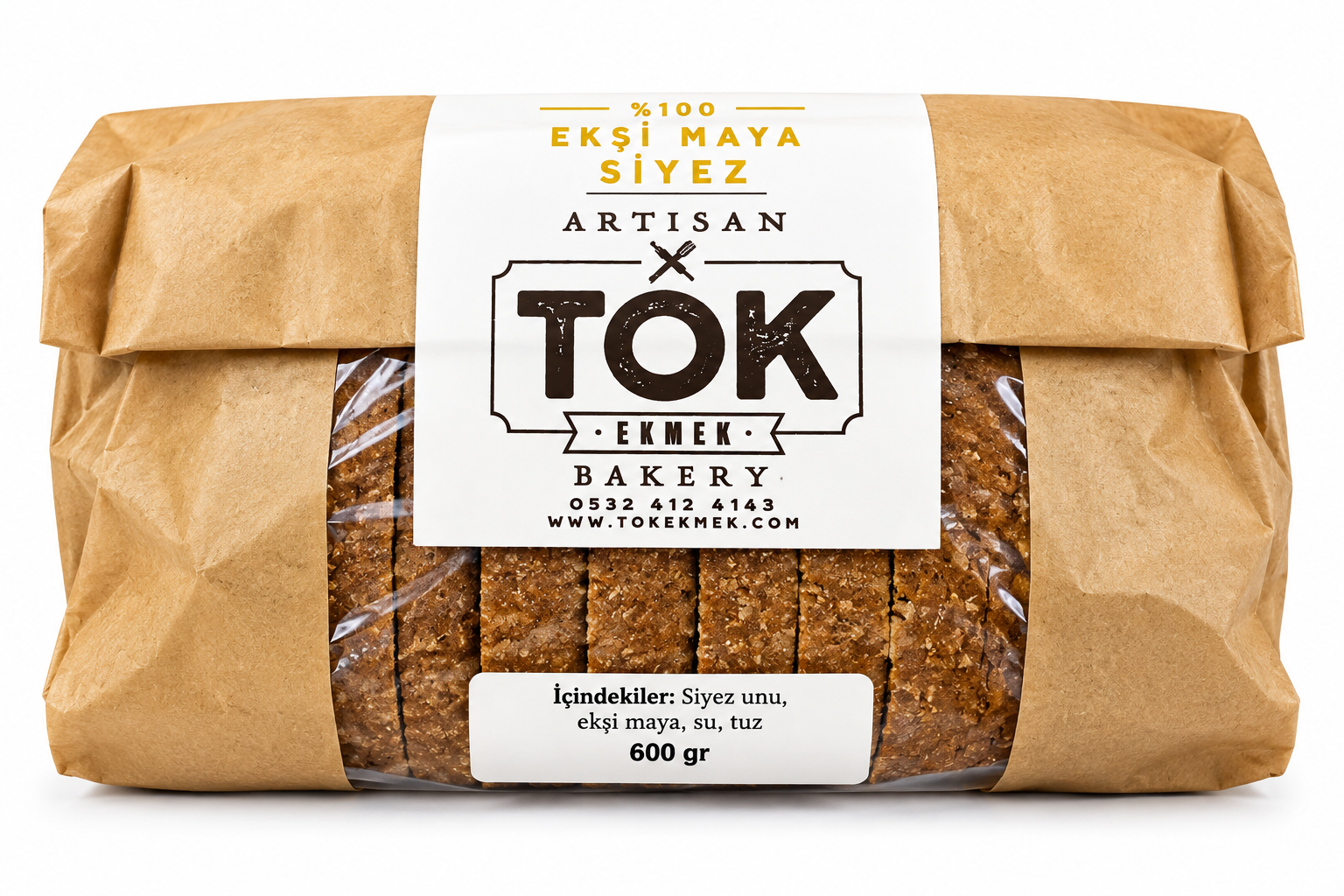Tok Ekmek Siyez Ekşi Maya 600 G